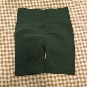 Women's Forest Green Athletic Gym Shorts